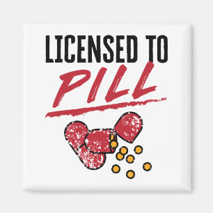 Tillstånd till Pill Pharmacist Studenten Grad Magnet