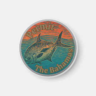 Tillstånd viltfisk västra Atlanten bahamas Magnet