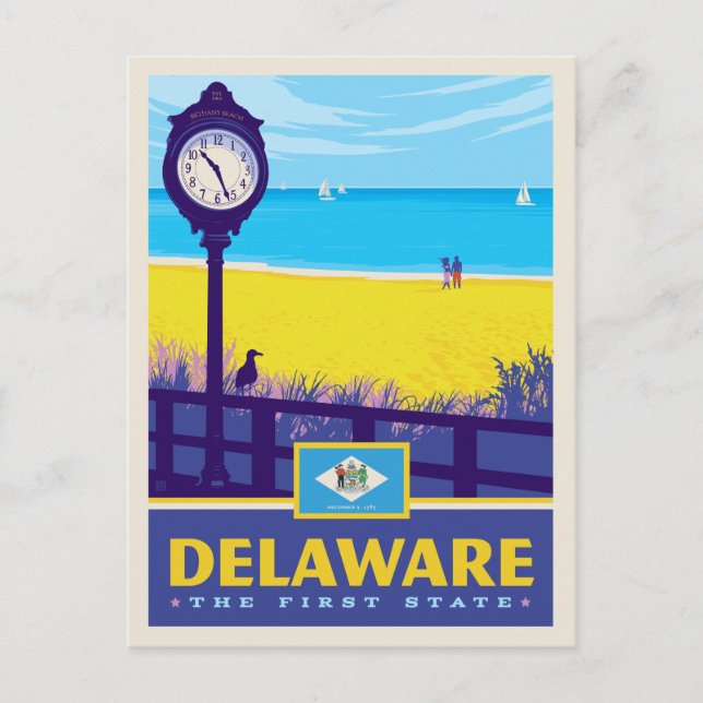 Tillståndsprioritet | Delaware Vykort (Framsida)