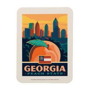 Tillståndsprioritet Georgien Magnet