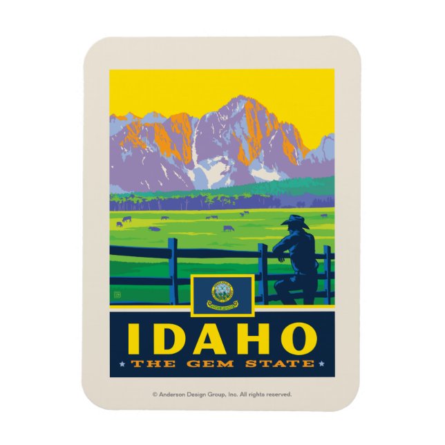 Tillståndsprioritet | Idaho Magnet (Vertikal)