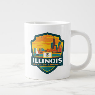 Tillståndsprioritet Illinois Jumbo Mugg