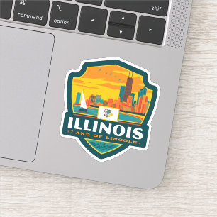 Tillståndsprioritet Illinois Klistermärken