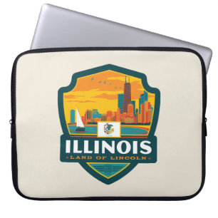 Tillståndsprioritet Illinois Laptop Fodral