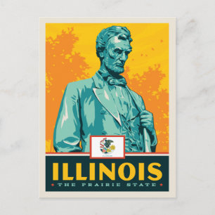 Tillståndsprioritet Illinois Vykort