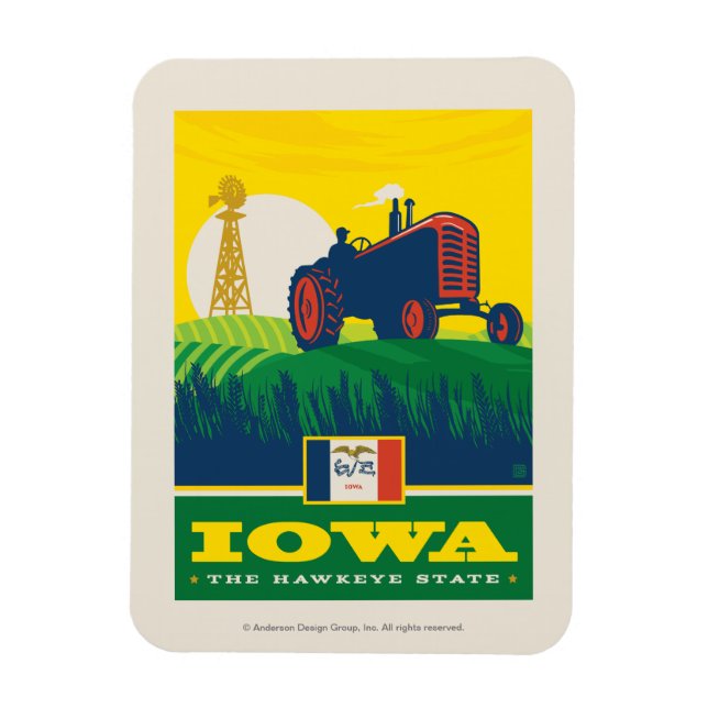Tillståndsprioritet | Iowa Magnet (Vertikal)
