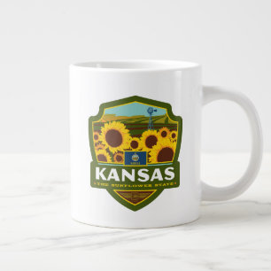 Tillståndsprioritet Kansas Jumbo Mugg