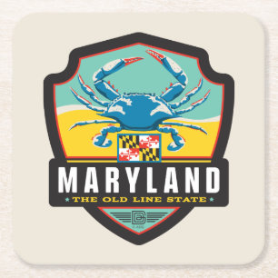 Tillståndsprioritet   Maryland Underlägg Papper Kvadrat