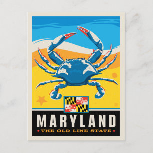 Tillståndsprioritet Maryland Vykort