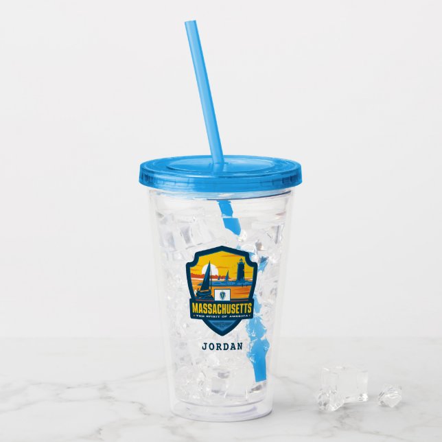 Tillståndsprioritet | Massachusetts Take Away Mugg (Framsida Ice)