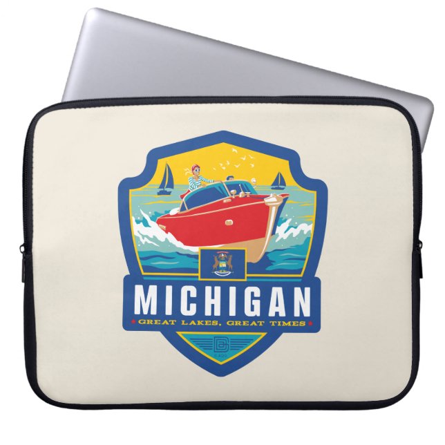 Tillståndsprioritet | Michigan Laptop Fodral (Framsidan)