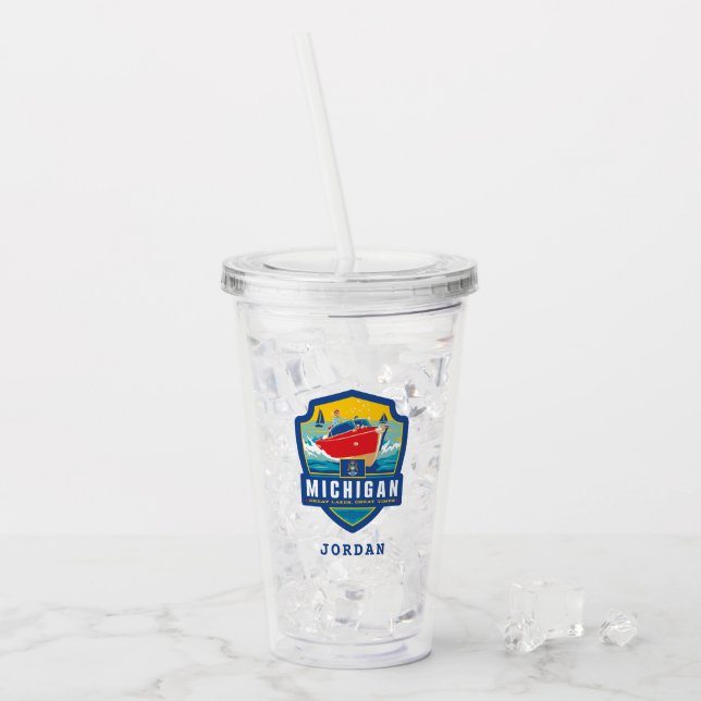 Tillståndsprioritet | Michigan Take Away Mugg (Framsida Ice)