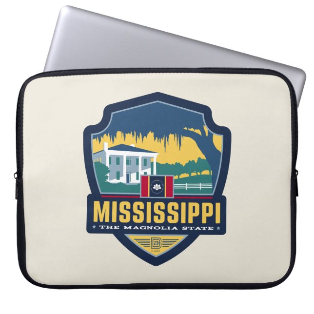 Tillståndsprioritet | Mississippi Laptop Fodral (Framsidan)