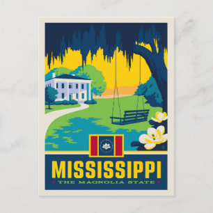Tillståndsprioritet   Mississippi Vykort