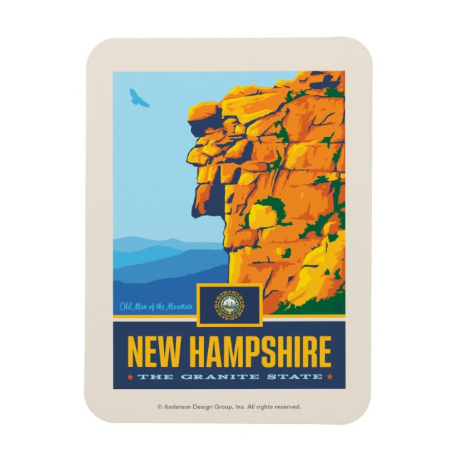 Tillståndsprioritet | New Hampshire Magnet (Vertikal)