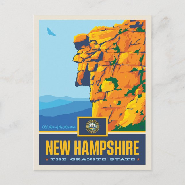 Tillståndsprioritet | New Hampshire Vykort (Framsida)