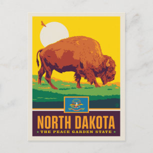 Tillståndsprioritet   North Dakota Vykort
