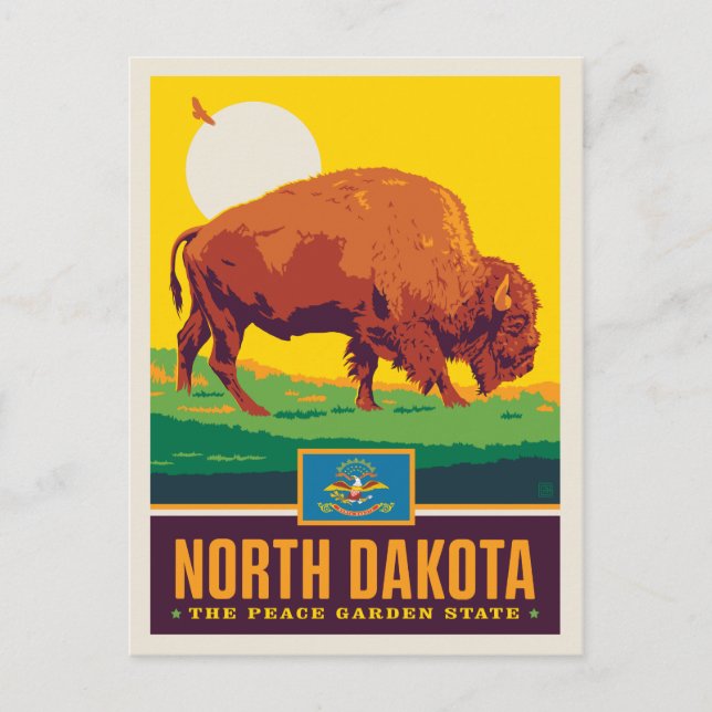 Tillståndsprioritet | North Dakota Vykort (Framsida)