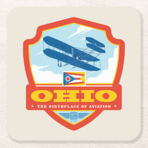 Tillståndsprioritet Ohio Underlägg Papper Kvadrat