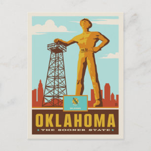 Tillståndsprioritet Oklahoma Vykort