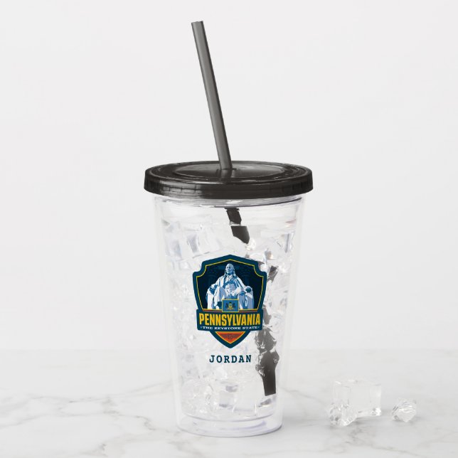 Tillståndsprioritet | Pennsylvania Take Away Mugg (Framsida Ice)