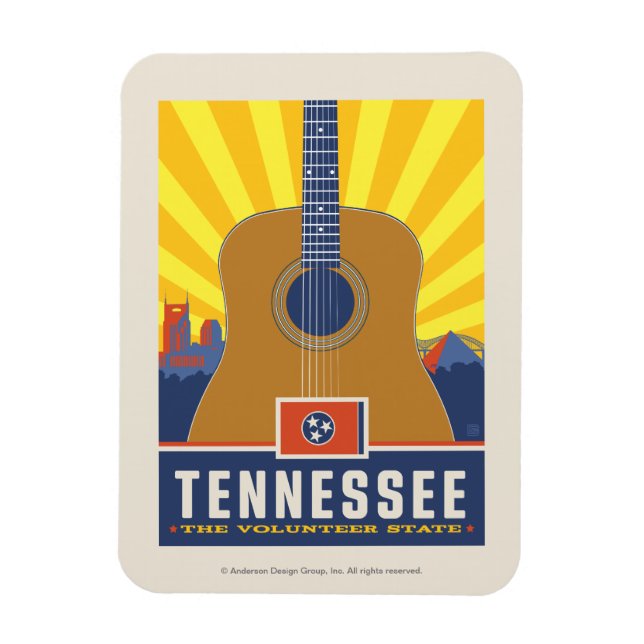 Tillståndsprioritet | Tennessee 2 Magnet (Vertikal)