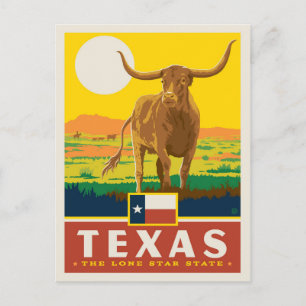 Tillståndsprioritet Texas Vykort