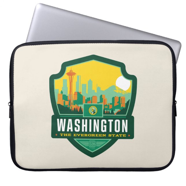 Tillståndsprioritet | Washington Laptop Fodral (Framsidan)