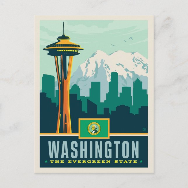 Tillståndsprioritet | Washington Vykort (Framsida)