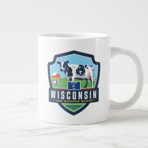 Tillståndsprioritet Wisconsin 2 Jumbo Mugg