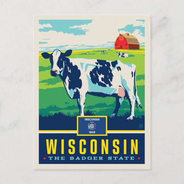Tillståndsprioritet | Wisconsin Vykort (Framsida)