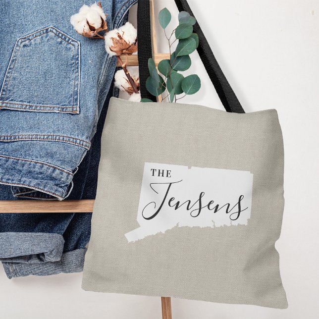 Tillståndsskylt för anslutningsfamiljens monogram tygkasse (Skapare uppladdad)