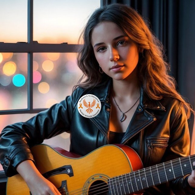 Tillströmsknapp för Många-skleros Knapp (Skapare uppladdad)