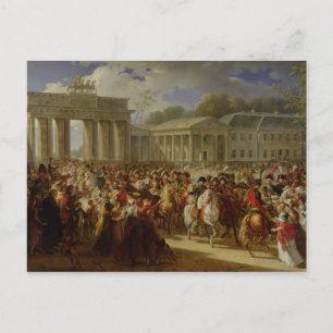 Tillträde av Napoleon mig in i Berlin Vykort