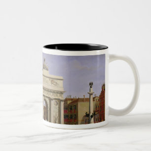 Tillträde av Napoleon mig in i Venedig, 1807 Två-Tonad Mugg