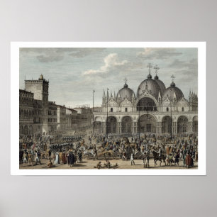 Tillträdeet av fransken in i Venedig och stölden Poster
