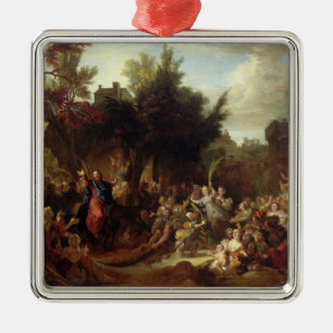 Tillträdeet av Kristus in i Jerusalem, c.1720 Julgransprydnad Metall