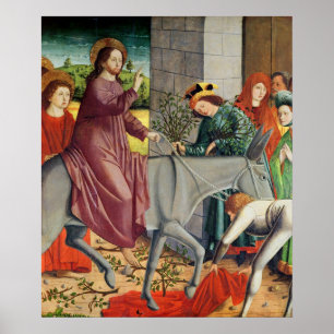 Tillträdeet av Kristus in i Jerusalem Poster