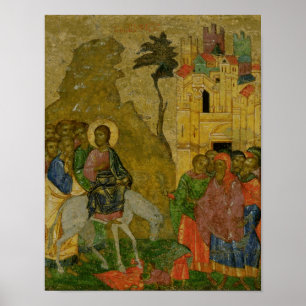 Tillträdeet in i Jerusalem, rysk symbol Poster