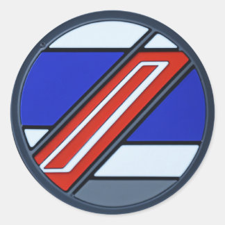 "Tillträdesbricka för motorsportevenemang" Runt Klistermärke