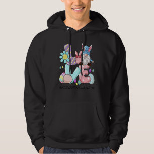 Tillträdeschef Cute Påsk Gnome Vår Kärlek Hoodie