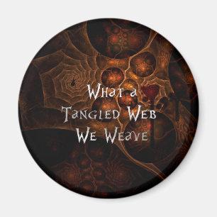 Tilltrasslad webben magnet