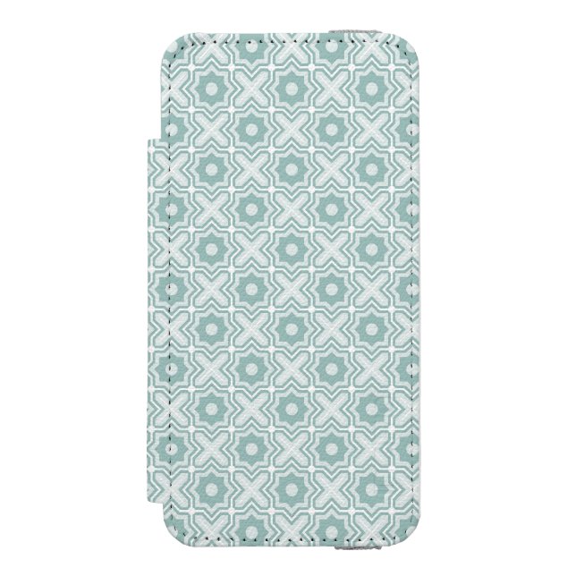 Tilltrasslat gallermönster incipio iPhone wallet skal (Folio Framsidan)