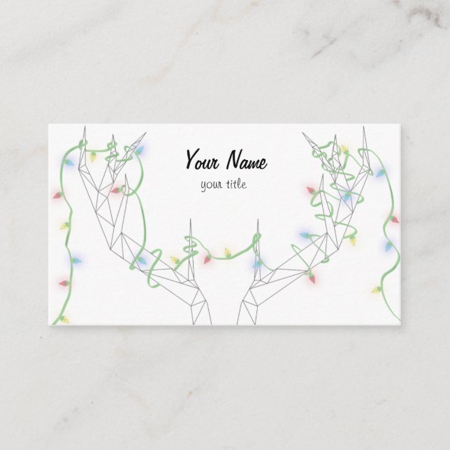 Tilltrasslat i helgdagljuset visitkort (Framsida)