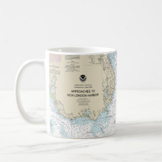 Tillvägagångssätt vid New London Harbour Nautical  Kaffemugg