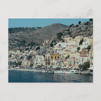 Tillvägagångssättet vid hamnen på Symi Island, Dod Vykort