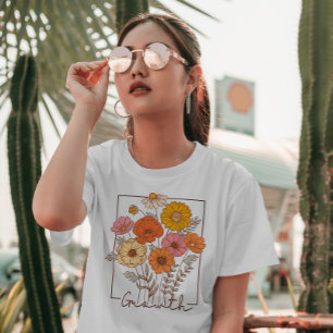 Tillväxt av vilda blommor t shirt
