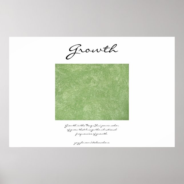 Tillväxt - Feng Shui-Grönten Poster (Framsidan)
