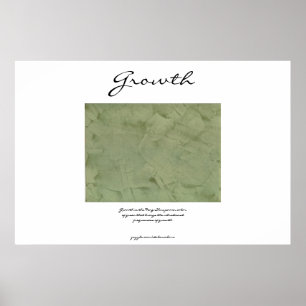 Tillväxt - Kraft Grön - Feng Shui Poster
