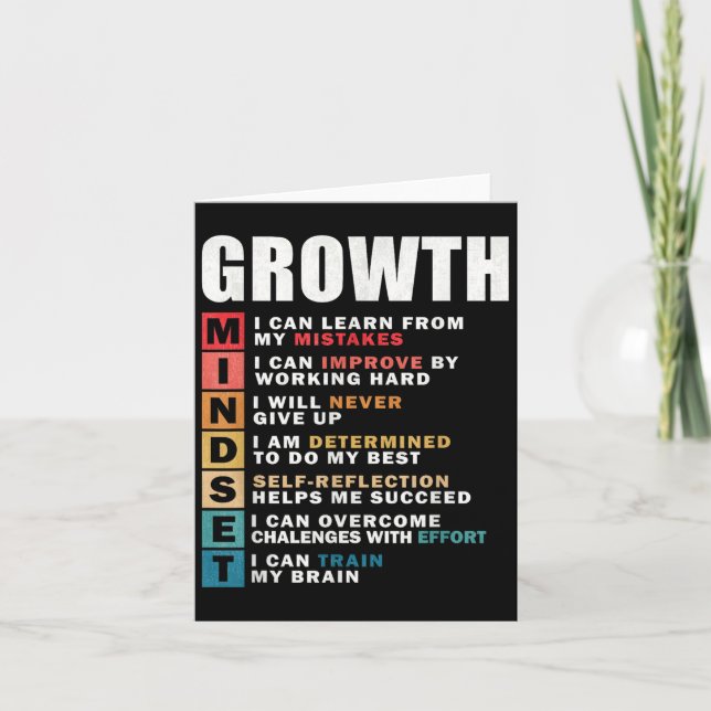Tillväxt Tanke Definition Motiverande Citat Inspi Kort (Framsida)